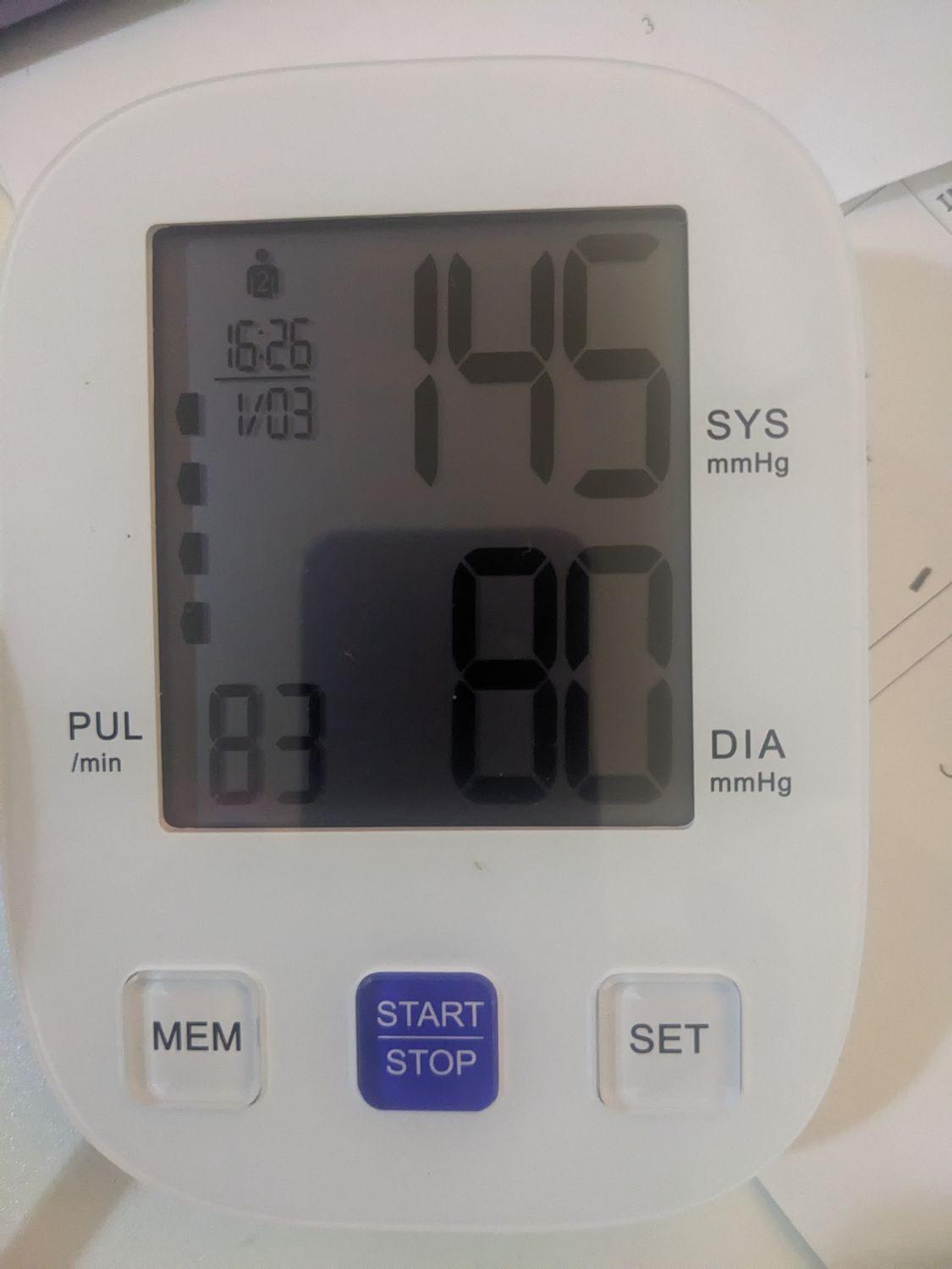 Automatic arm blood pressure monitor